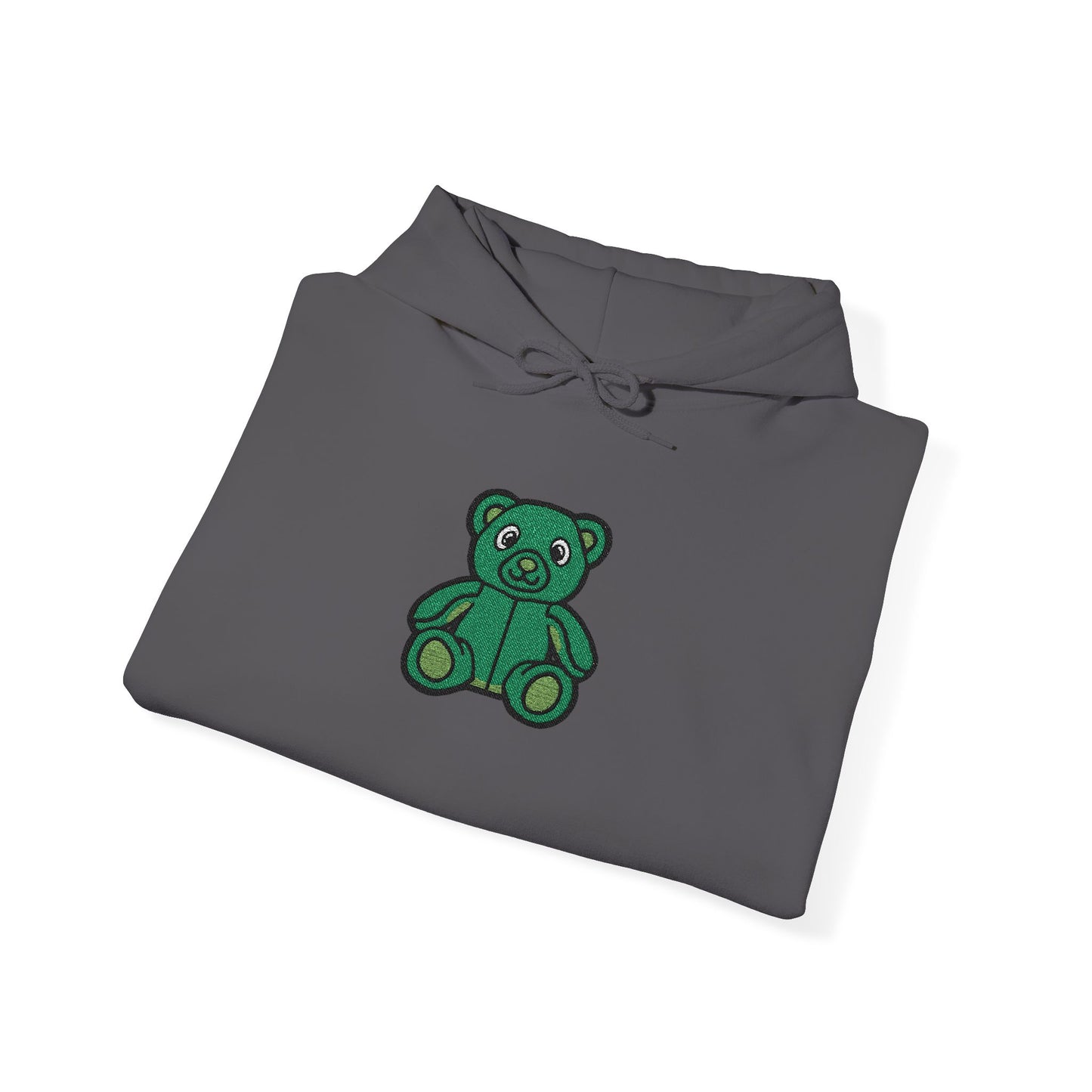 Emerald Bear Embroidered Hoodie