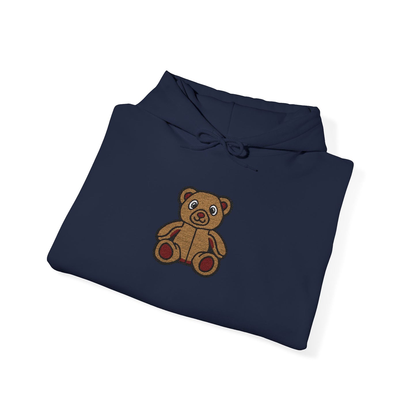 Teddy Bear Cozy Embroidered Hoodie
