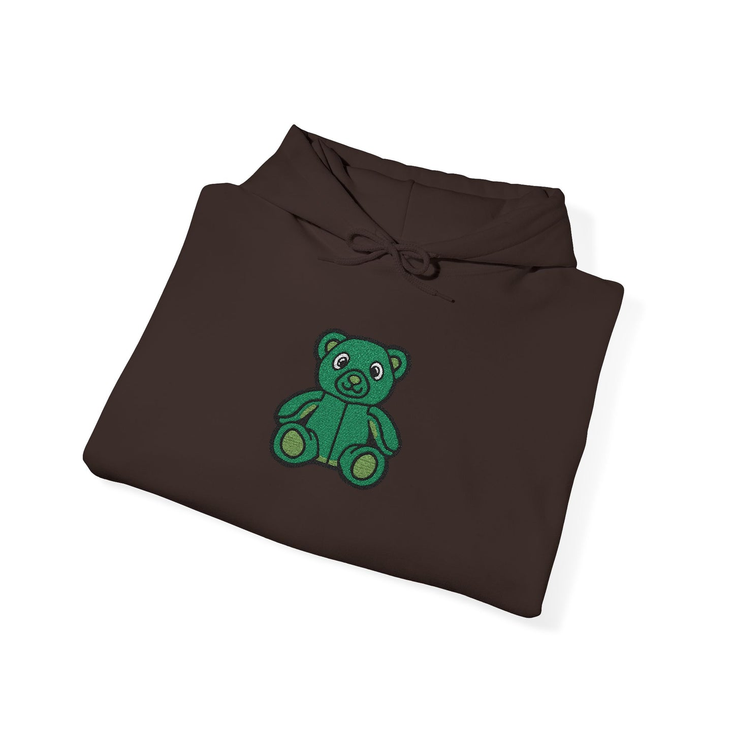 Emerald Bear Embroidered Hoodie