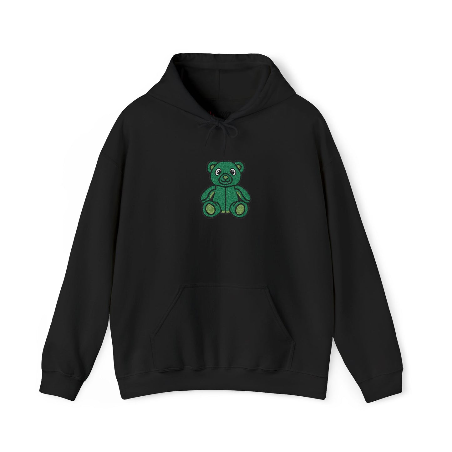 Emerald Bear Embroidered Hoodie