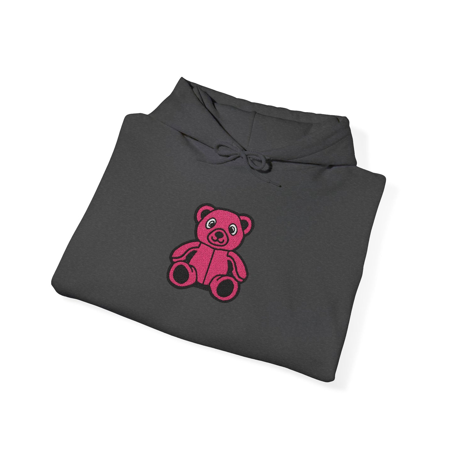 Pinky Bear Embroidered Hoodie