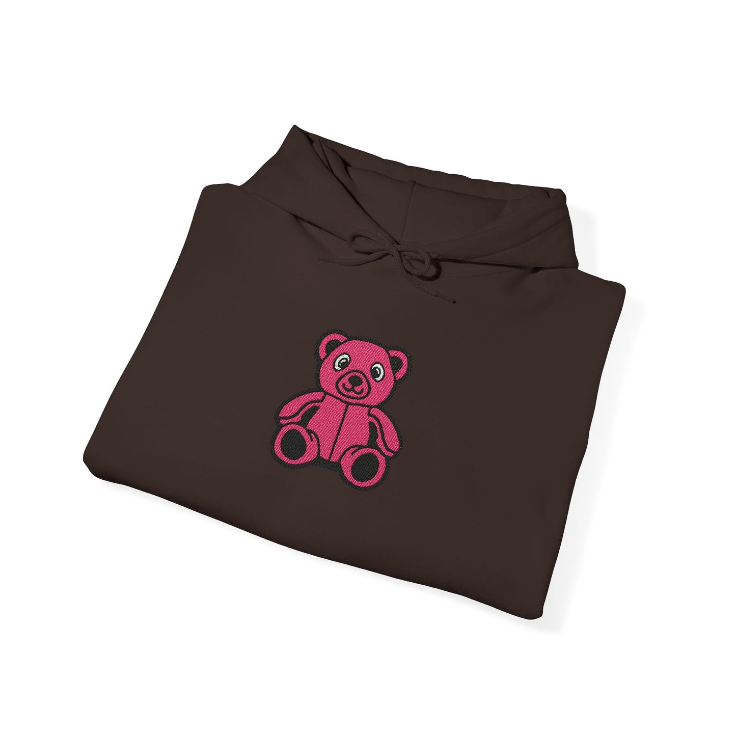 Pinky Bear Embroidered Hoodie