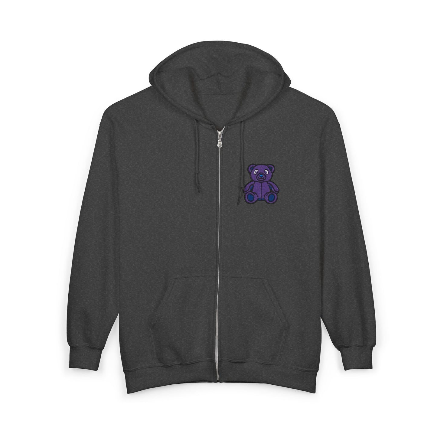 Lavender Dream Embroidered Zip Hoodie