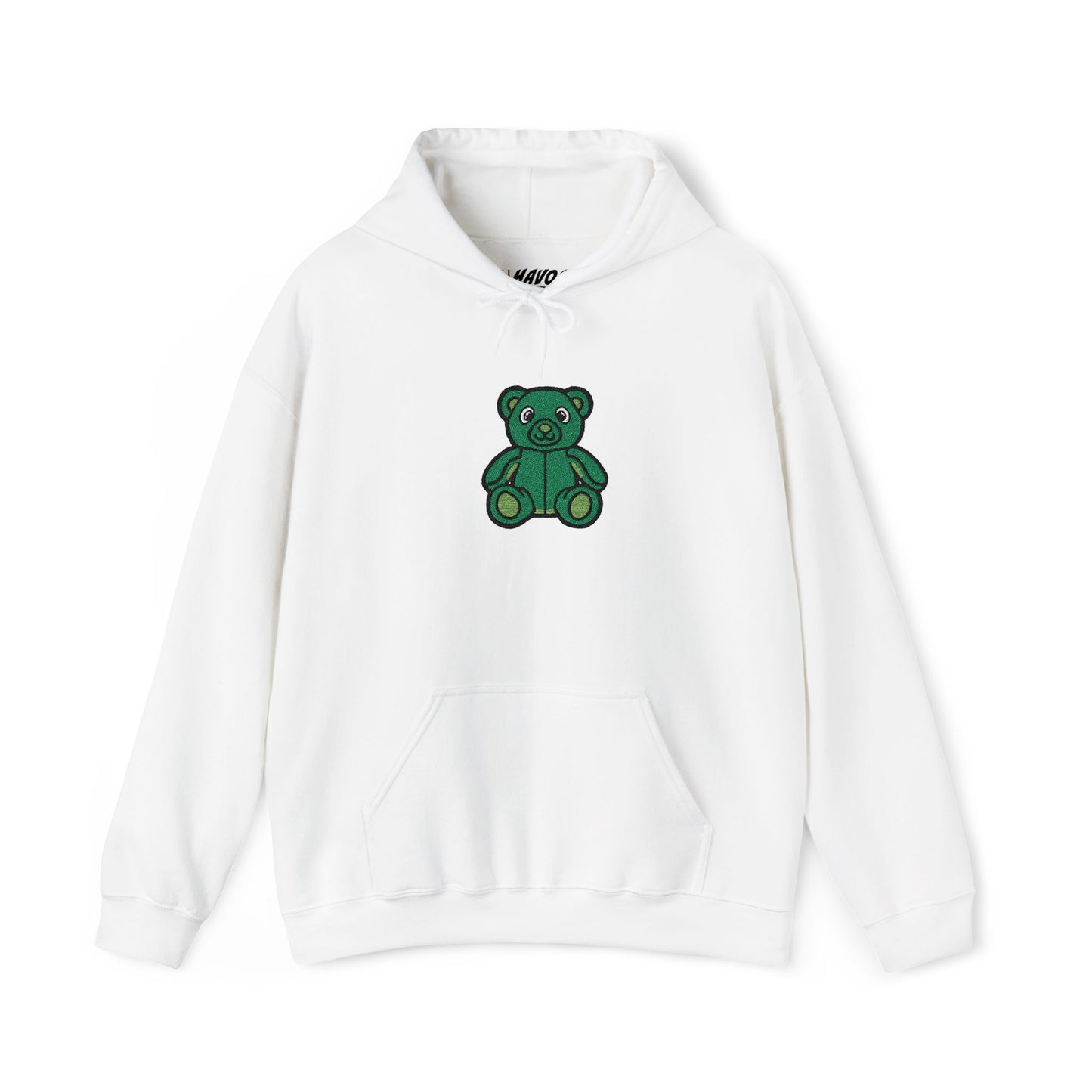 Emerald Bear Embroidered Hoodie