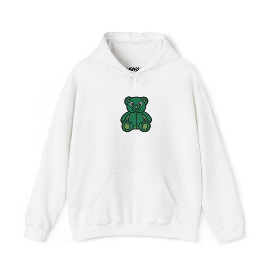Emerald Bear Embroidered Hoodie