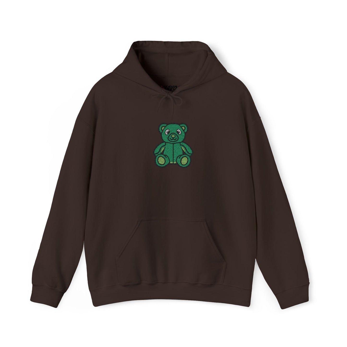 Emerald Bear Embroidered Hoodie