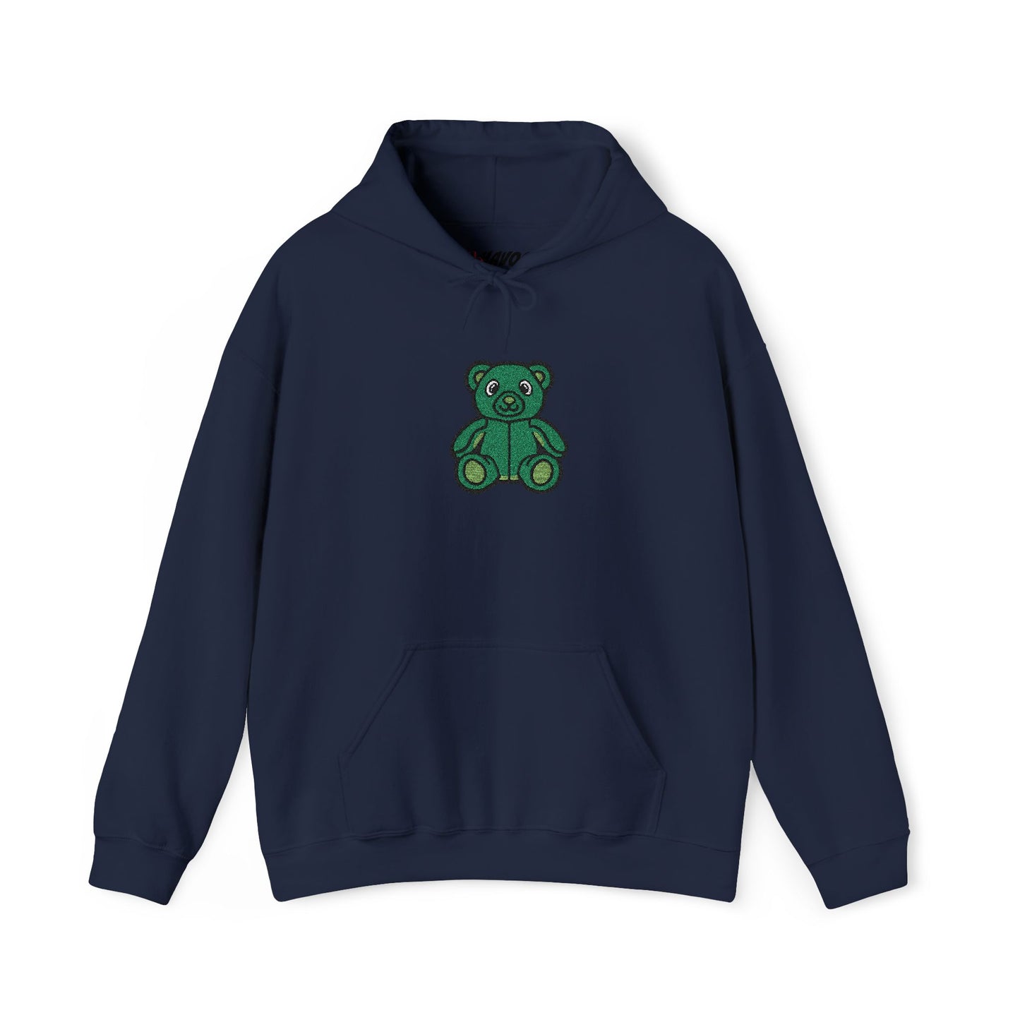 Emerald Bear Embroidered Hoodie