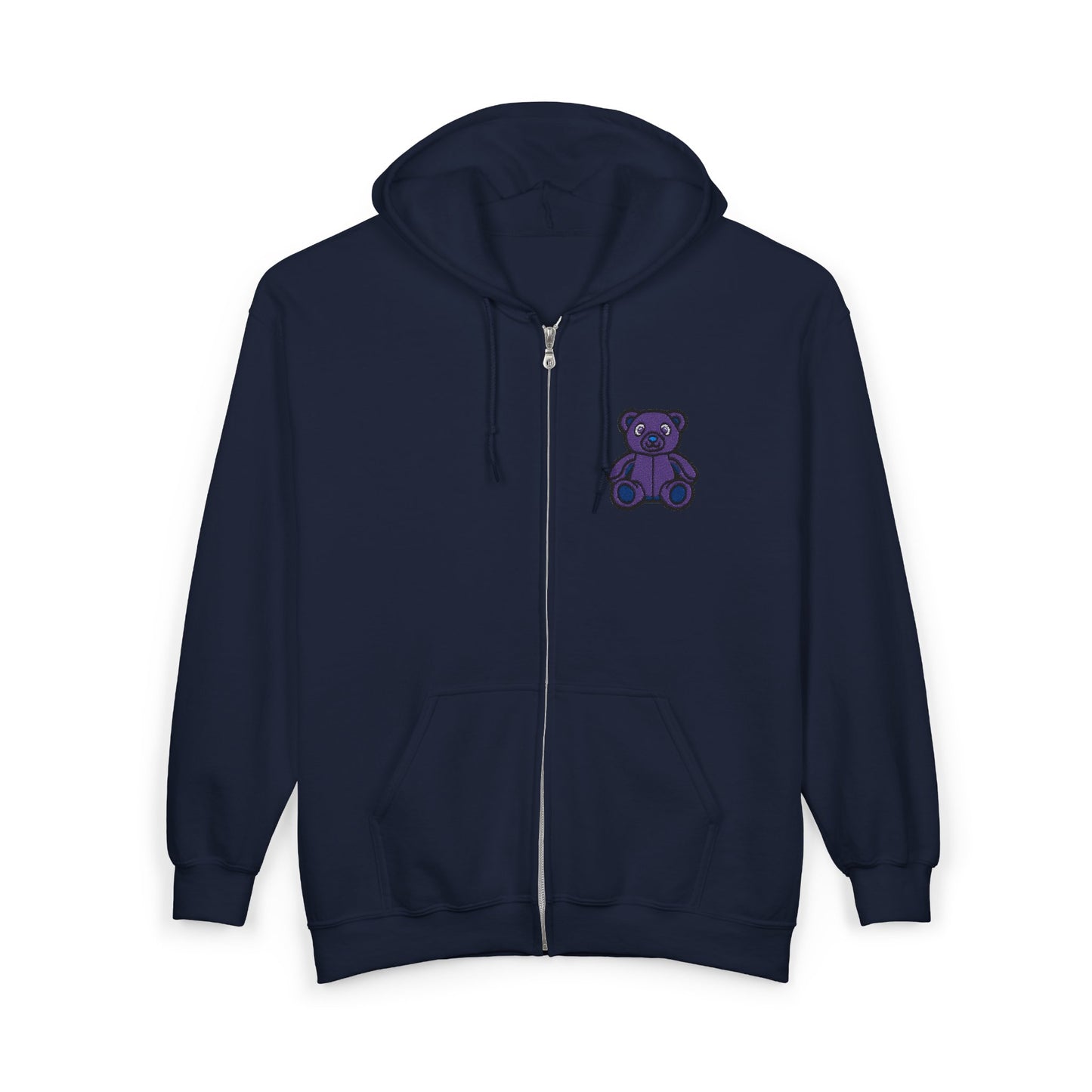 Lavender Dream Embroidered Zip Hoodie