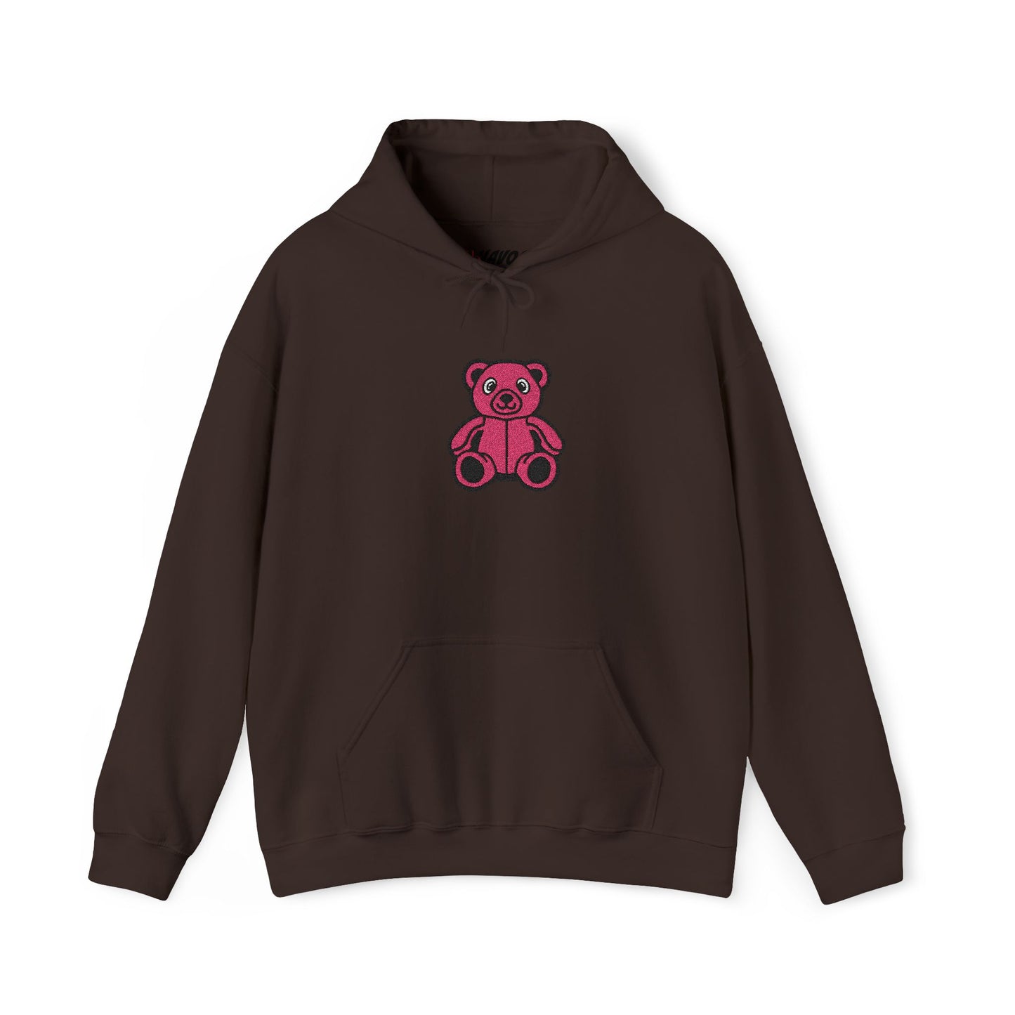 Pinky Bear Embroidered Hoodie