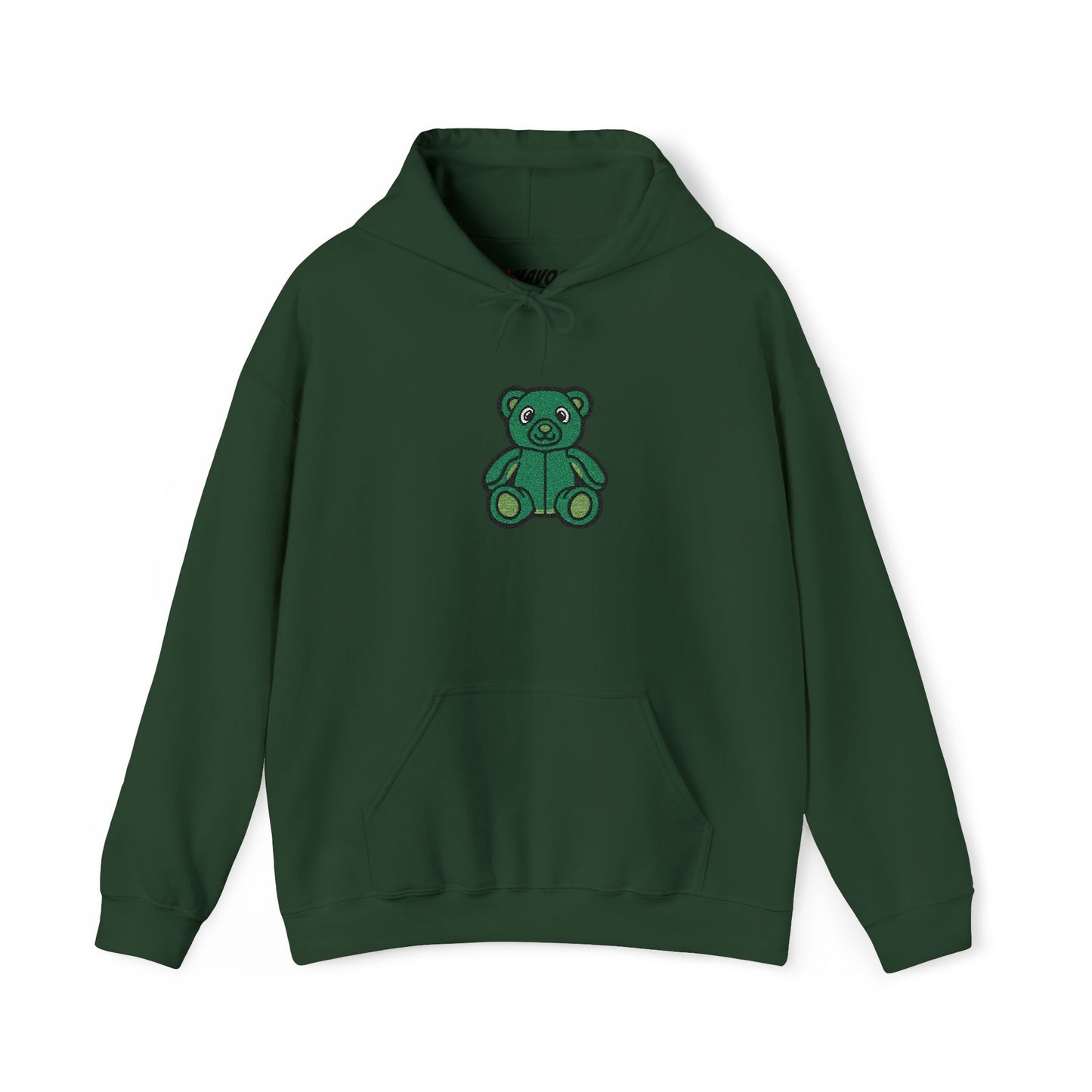 Emerald Bear Embroidered Hoodie