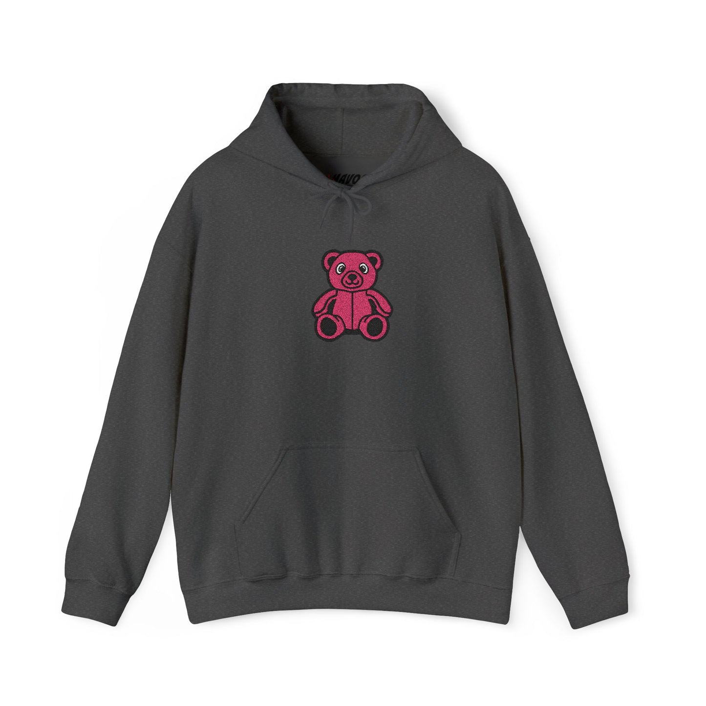 Pinky Bear Embroidered Hoodie