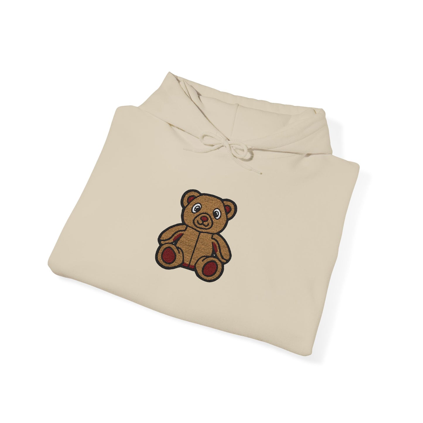 Teddy Bear Cozy Embroidered Hoodie