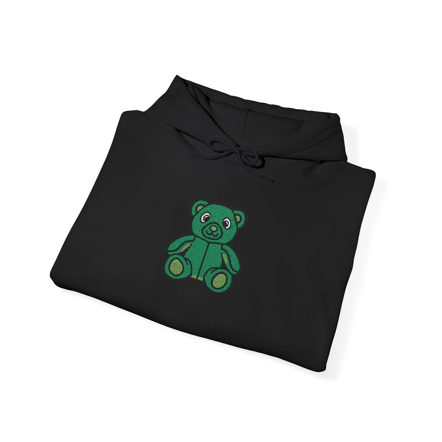 Emerald Bear Embroidered Hoodie