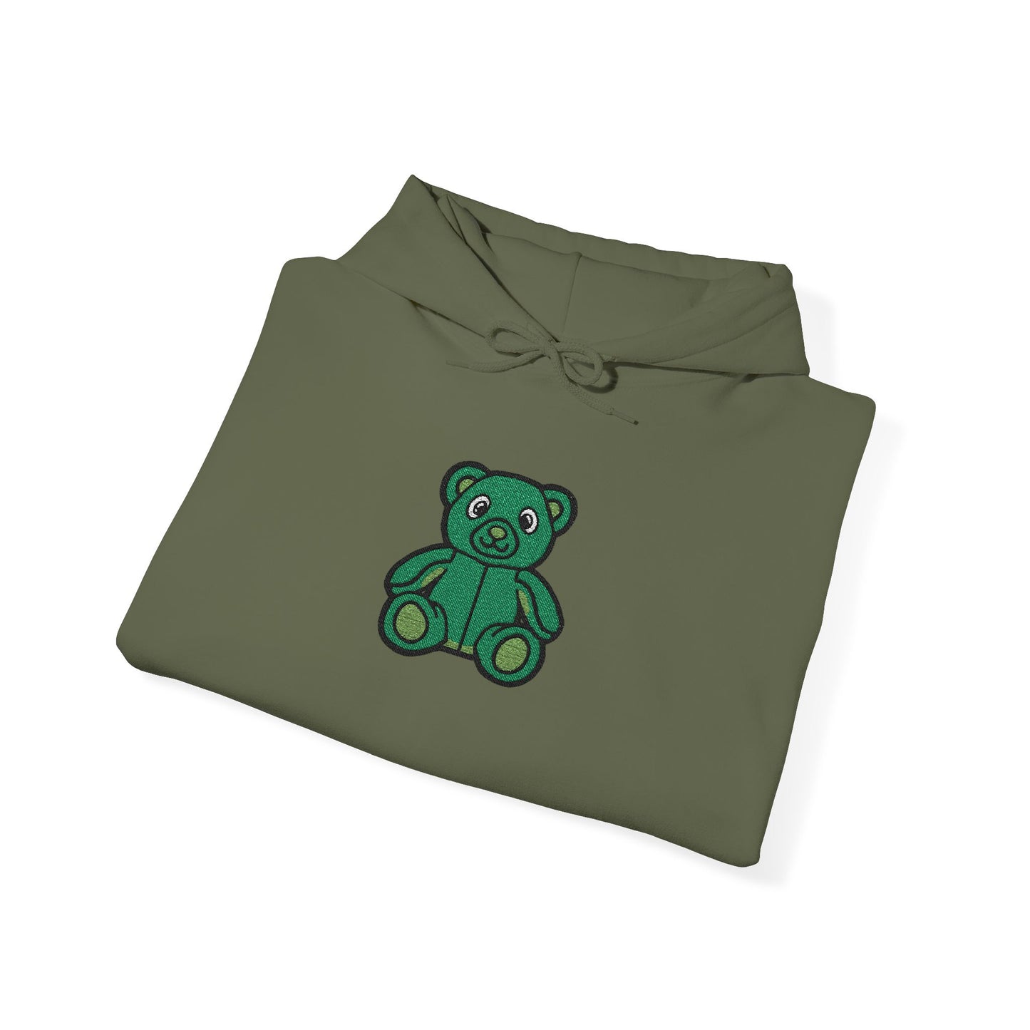 Emerald Bear Embroidered Hoodie