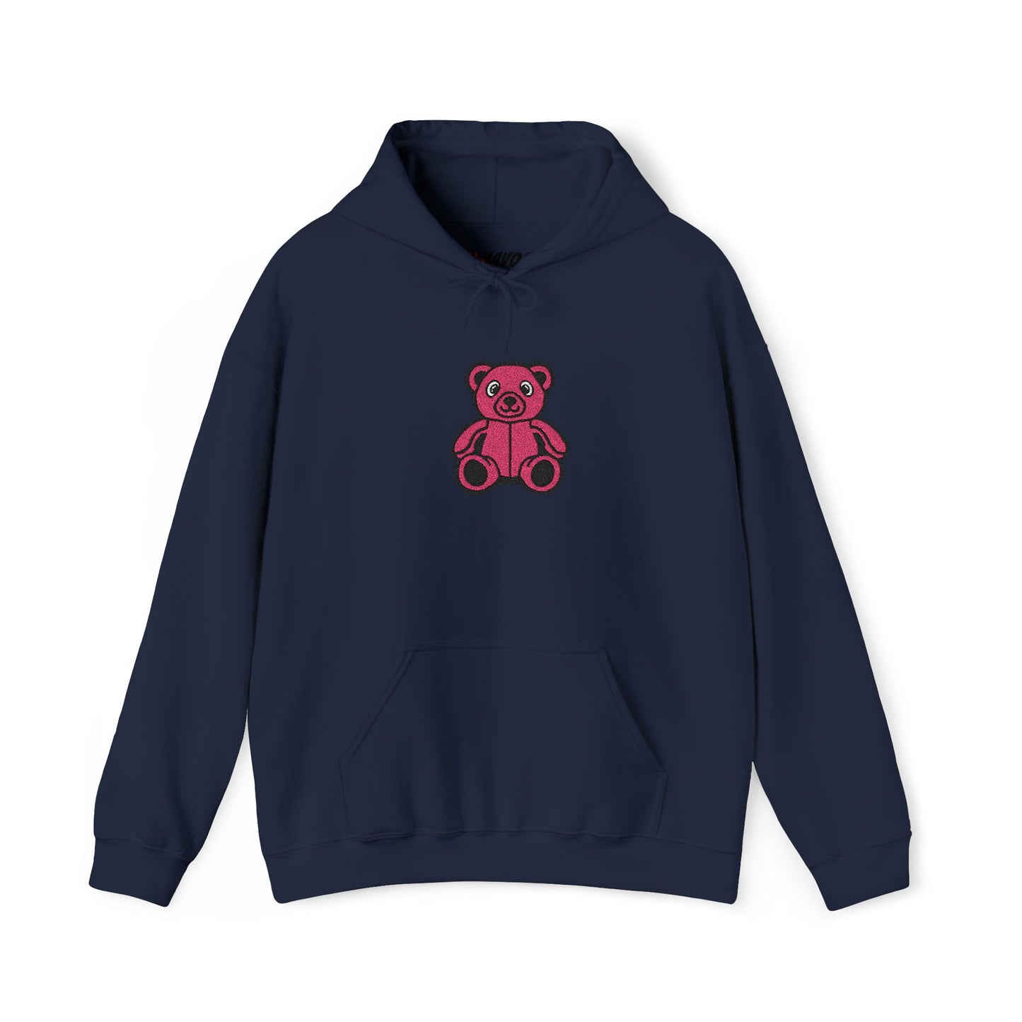 Pinky Bear Embroidered Hoodie