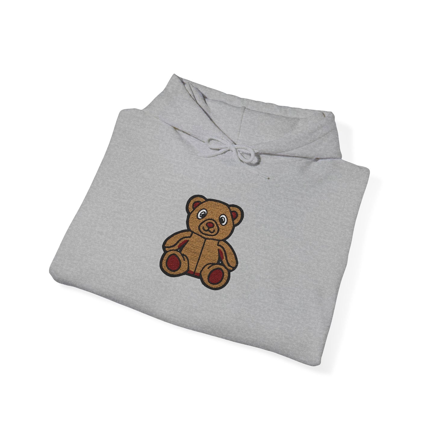 Teddy Bear Cozy Embroidered Hoodie