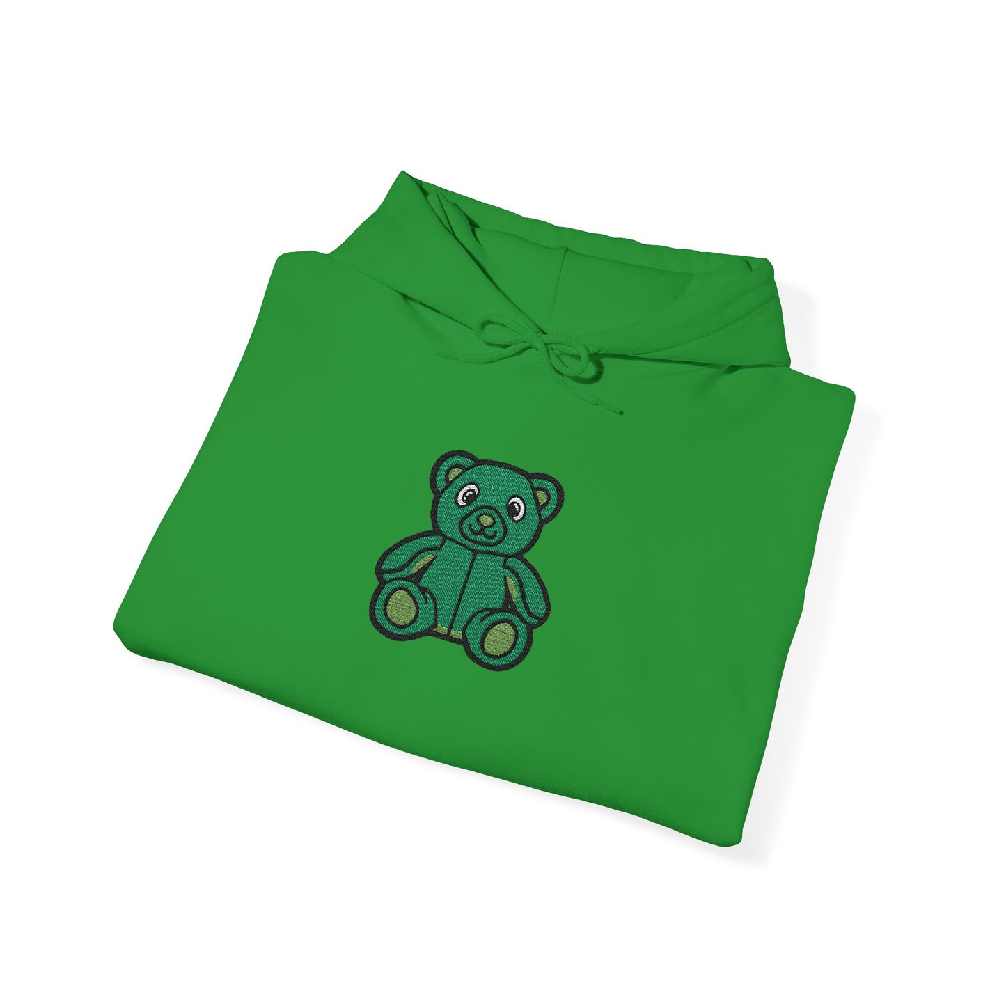 Emerald Bear Embroidered Hoodie