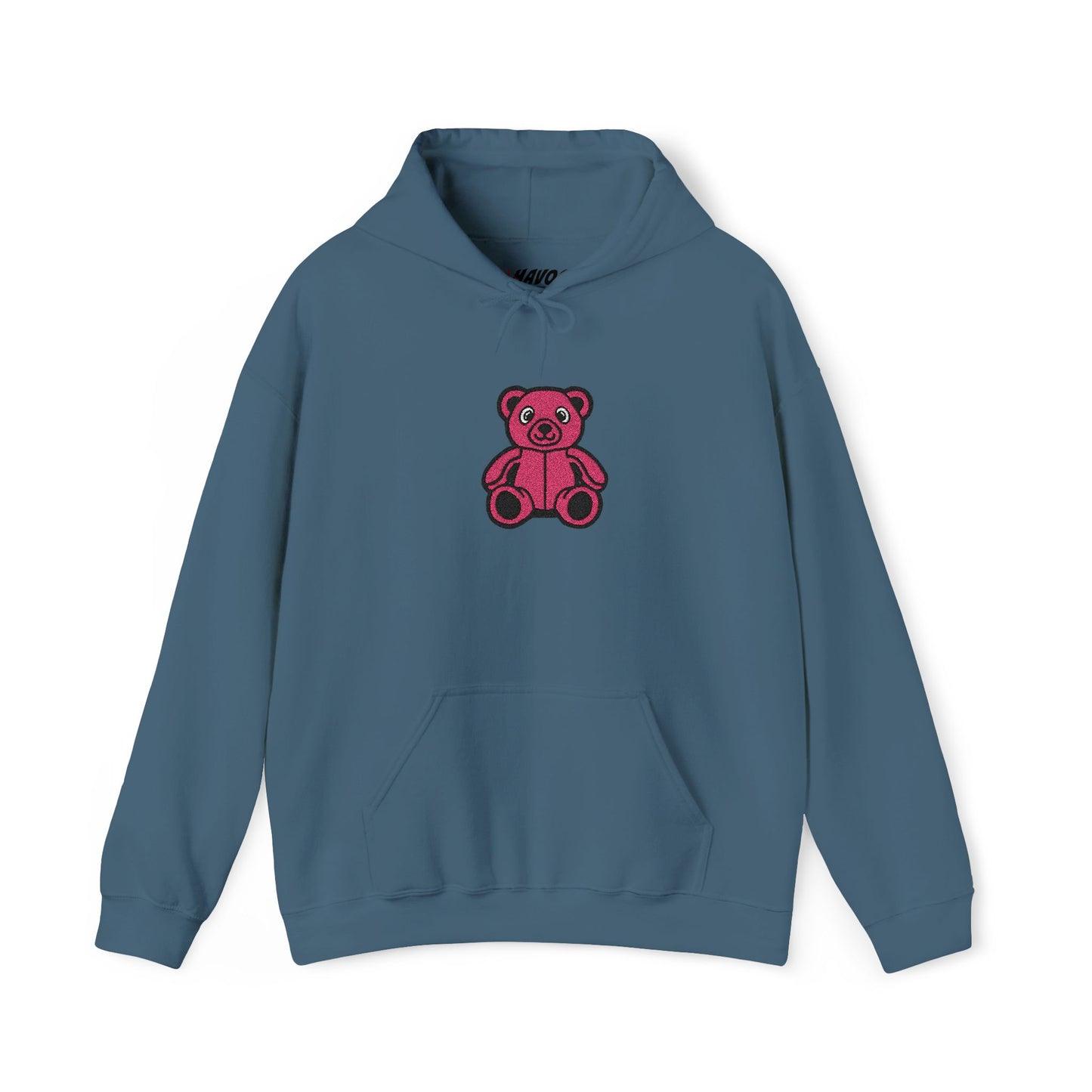 Pinky Bear Embroidered Hoodie