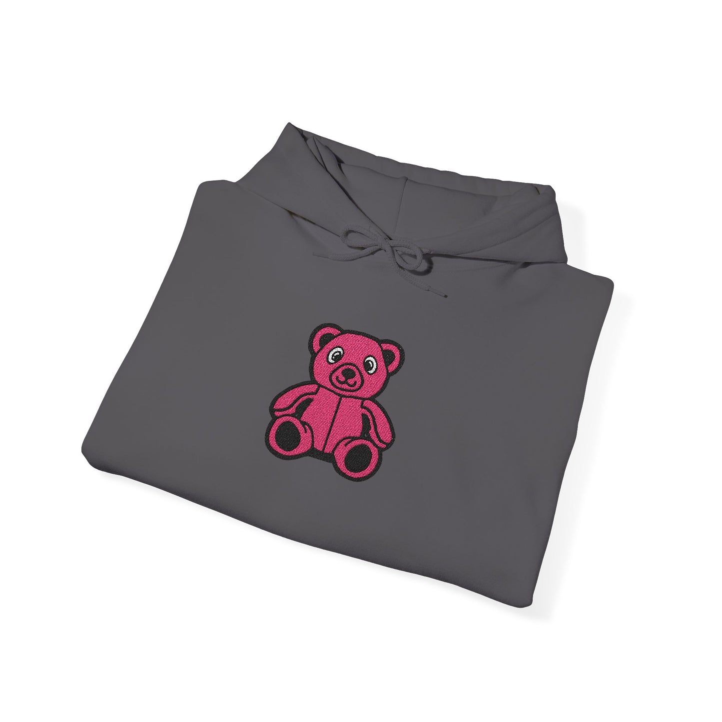Pinky Bear Embroidered Hoodie