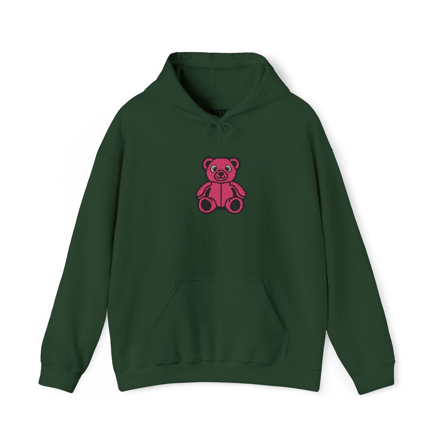 Pinky Bear Embroidered Hoodie