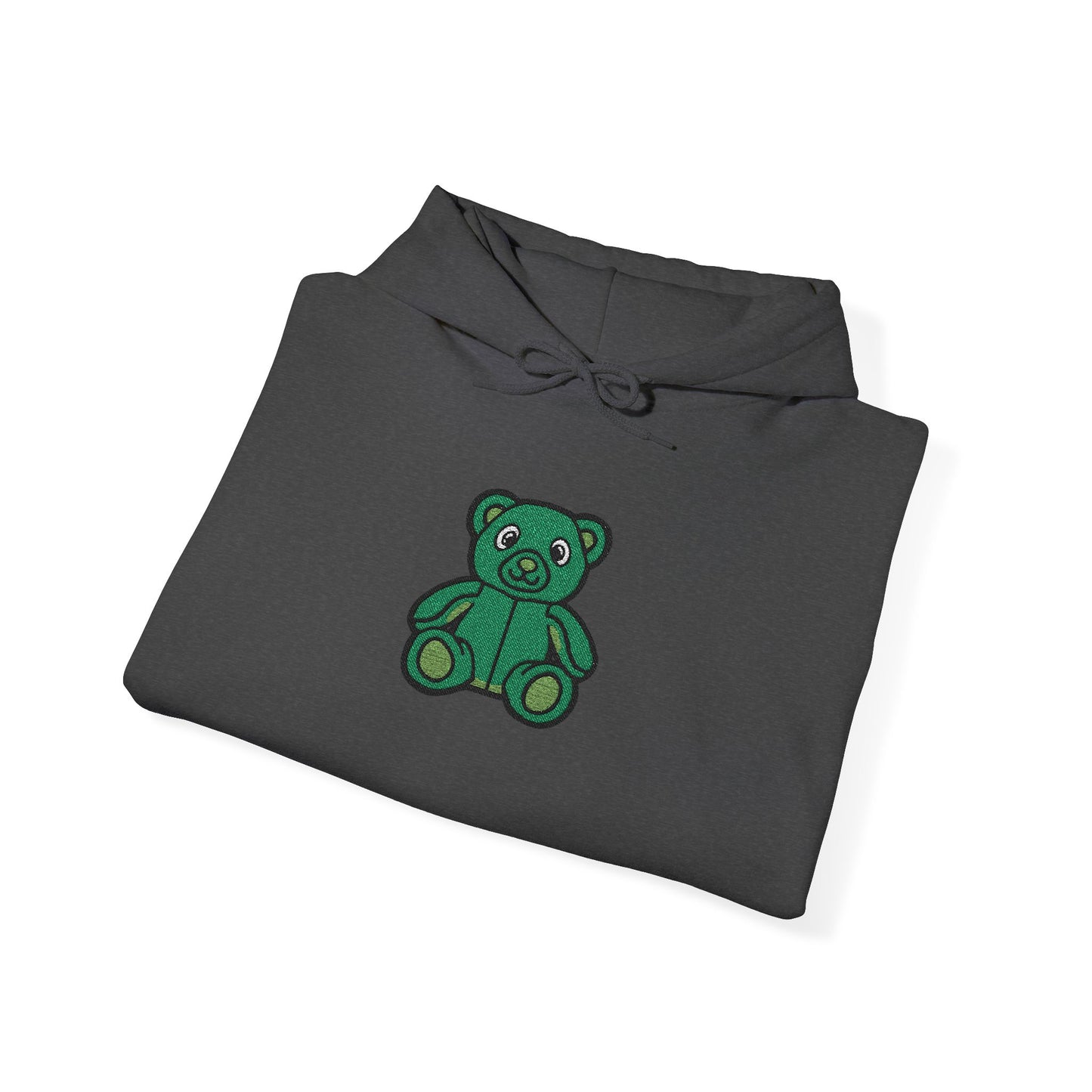 Emerald Bear Embroidered Hoodie