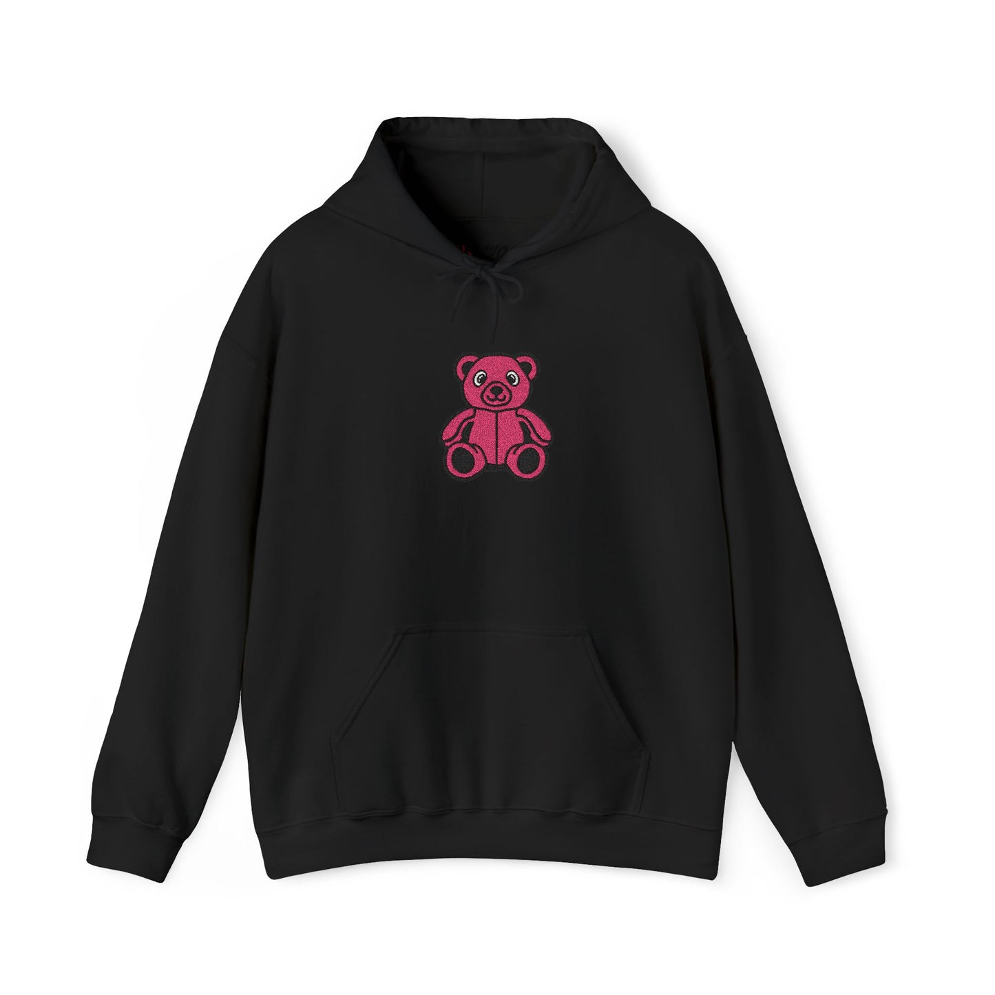 Pinky Bear Embroidered Hoodie