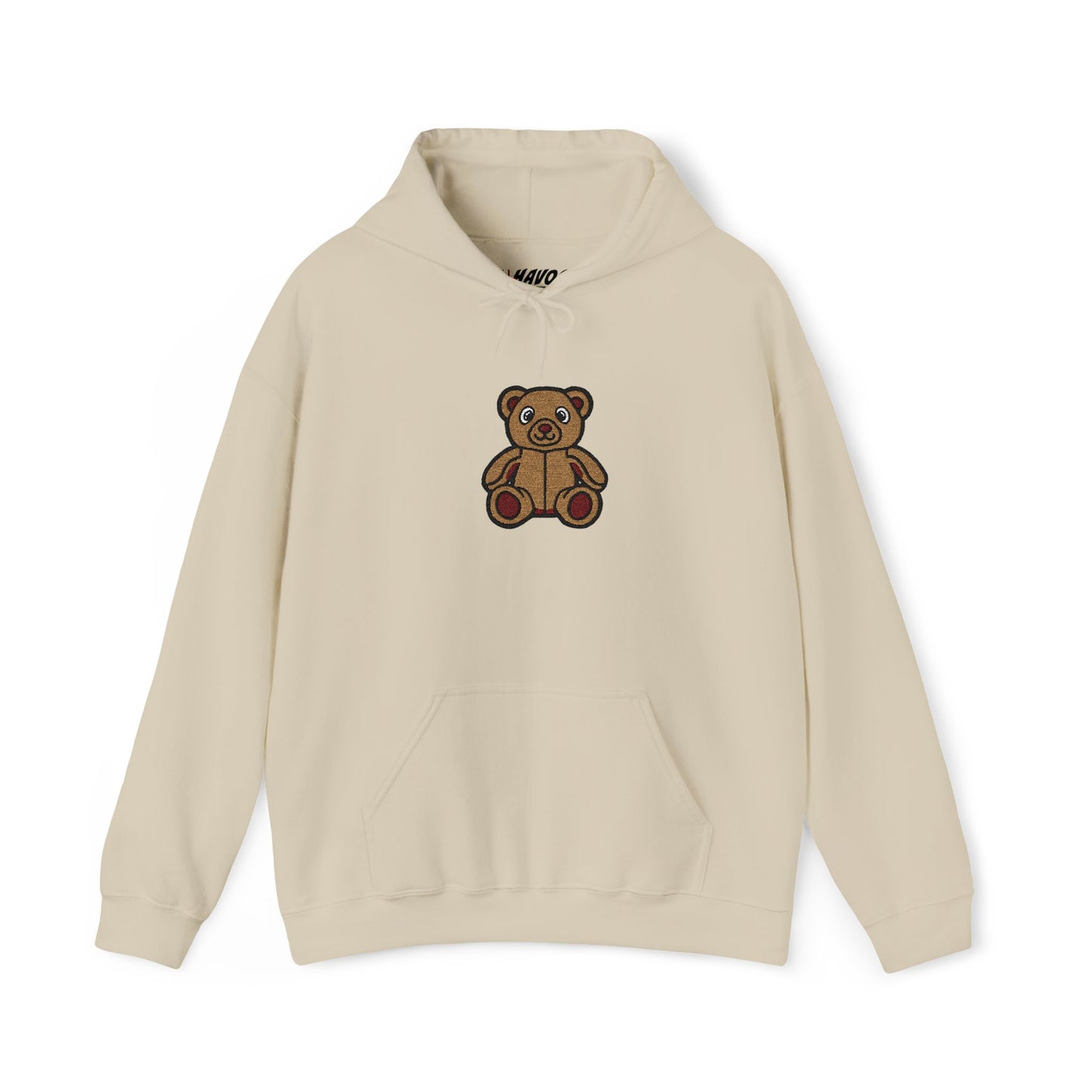 Teddy Bear Cozy Embroidered Hoodie
