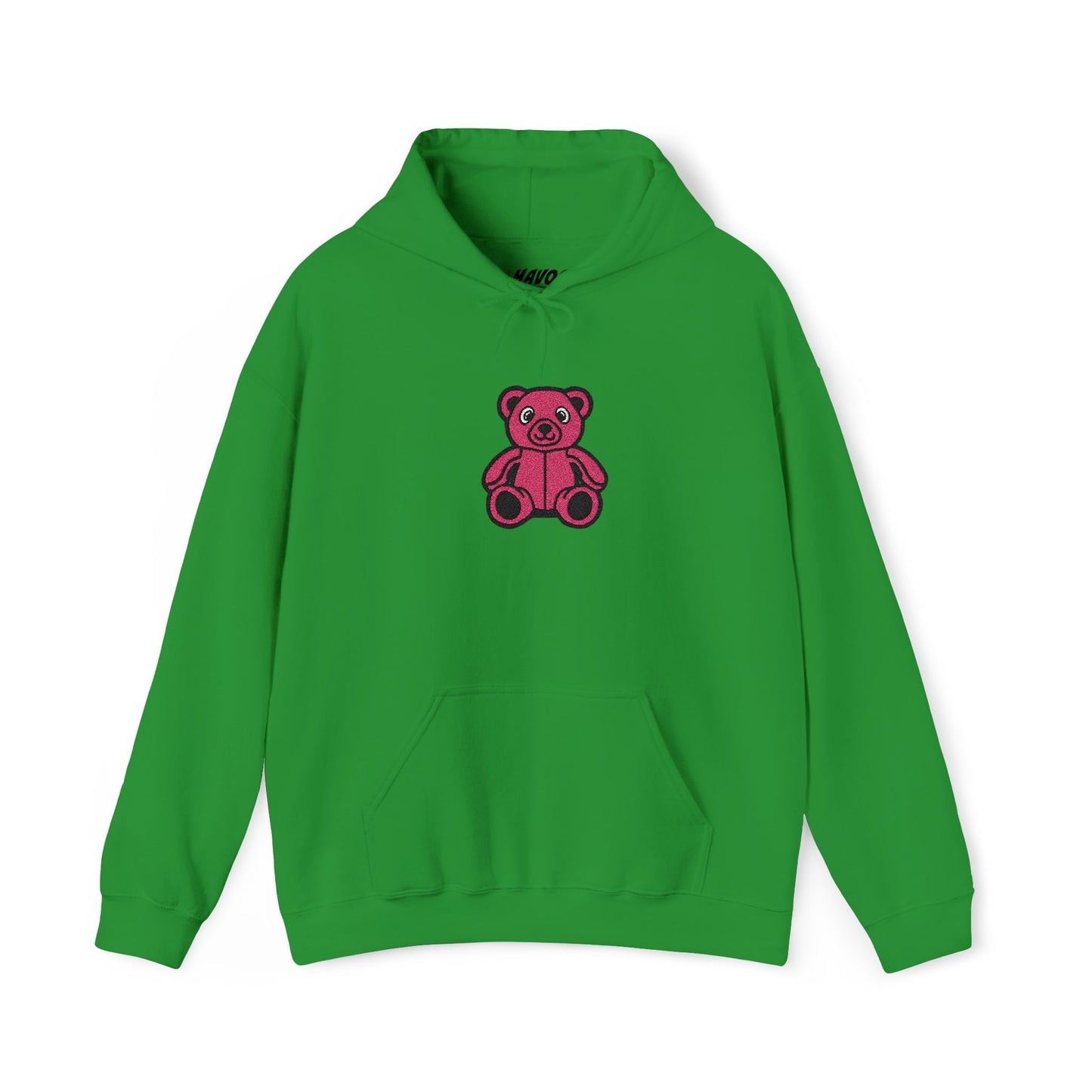 Pinky Bear Embroidered Hoodie