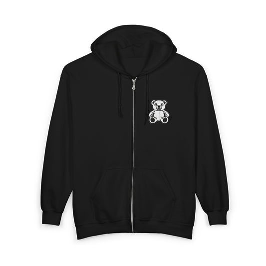 Polar Teddy Embroidery Zip Hoodie