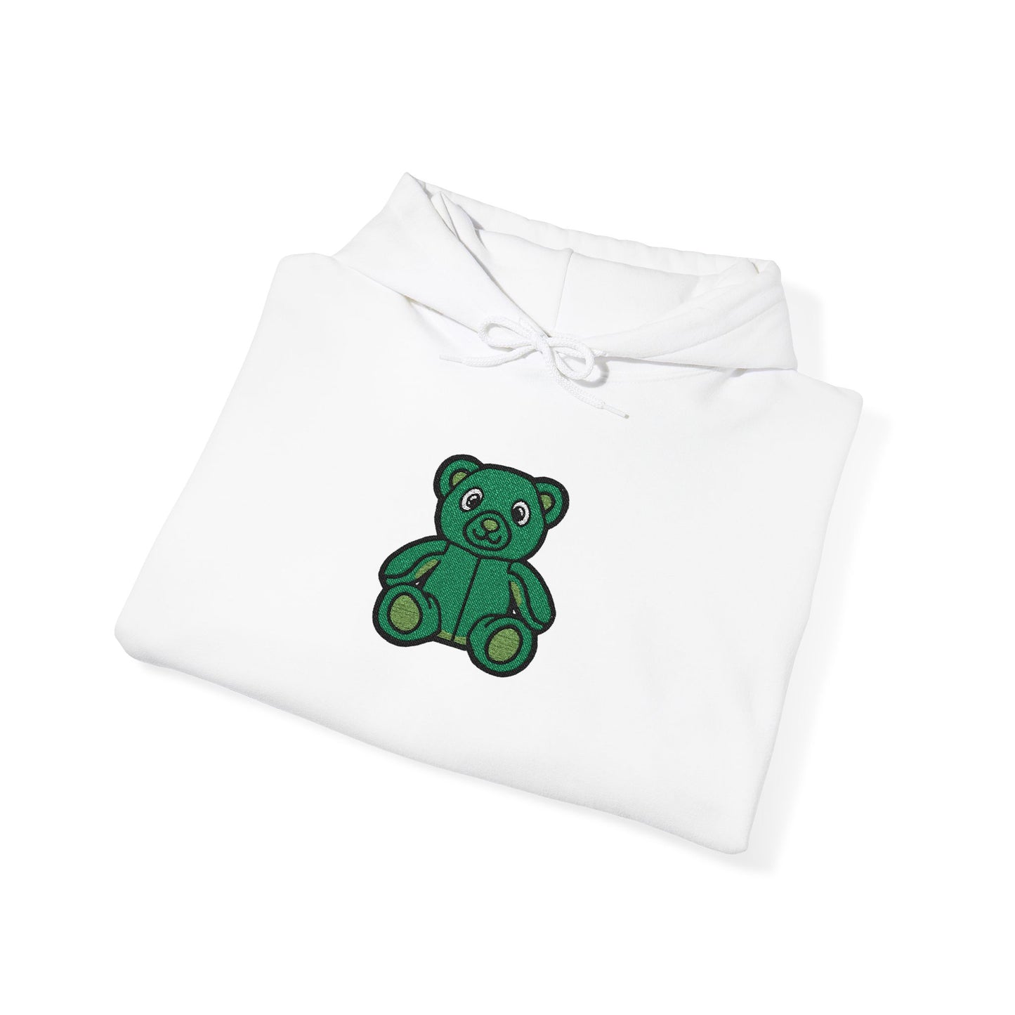 Emerald Bear Embroidered Hoodie