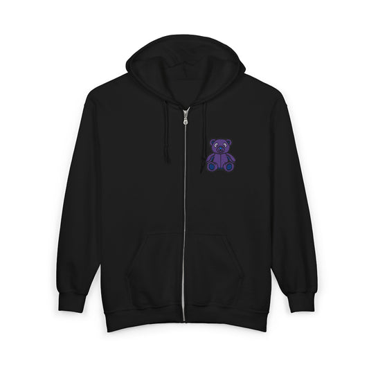 Lavender Dream Embroidered Zip Hoodie