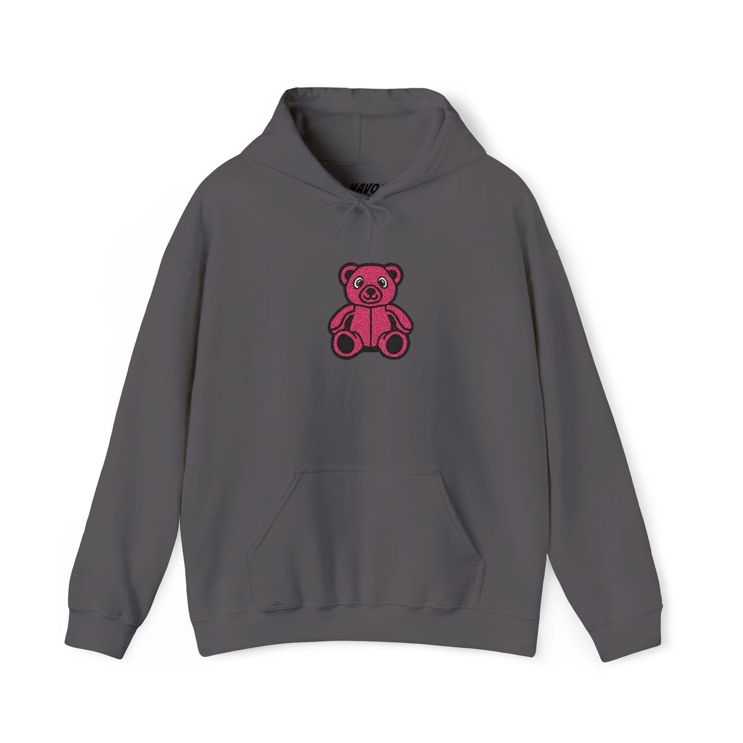 Pinky Bear Embroidered Hoodie