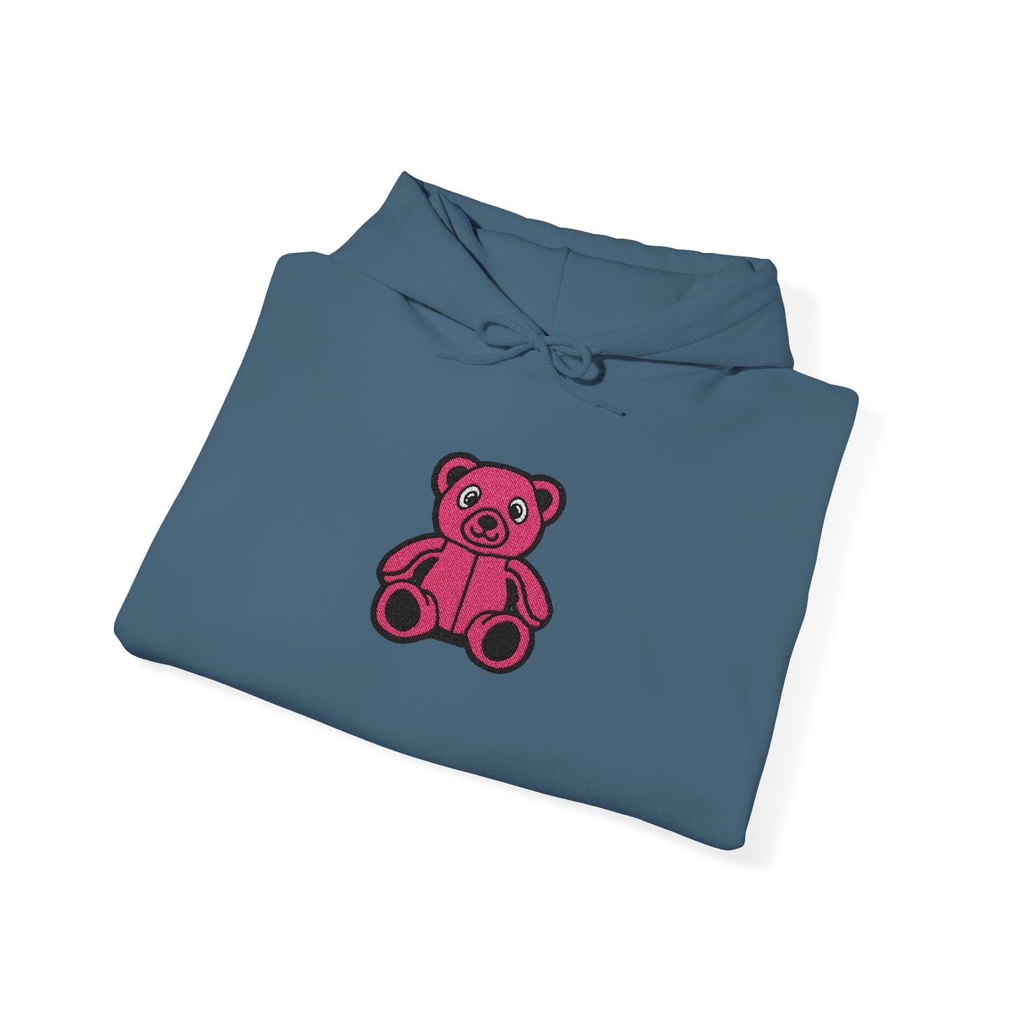 Pinky Bear Embroidered Hoodie